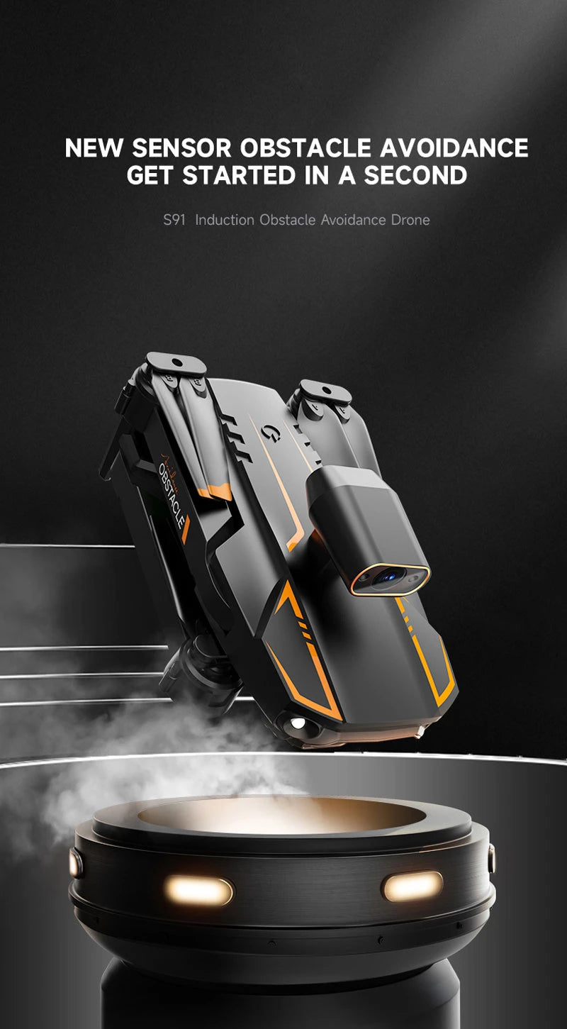 Drone S91 4K Profissional, Dupla Câmera, Quadcopter RC, Drone FPV 5G Wi-Fi, Longo Alcance, Controle Remoto