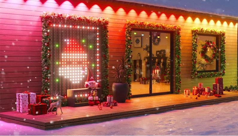 Smart LED Curtain Lights – Iluminação Inteligente com Controle por App e Sincronização Musical