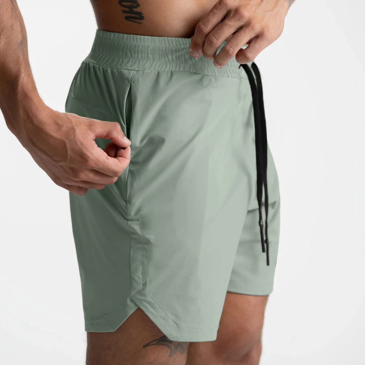 Shorts Masculino — Tecido Leve, Secagem Rápida, Cor Sólida | Ideal para Corrida, Treino e Uso Casual | Modelo Americano Confortável