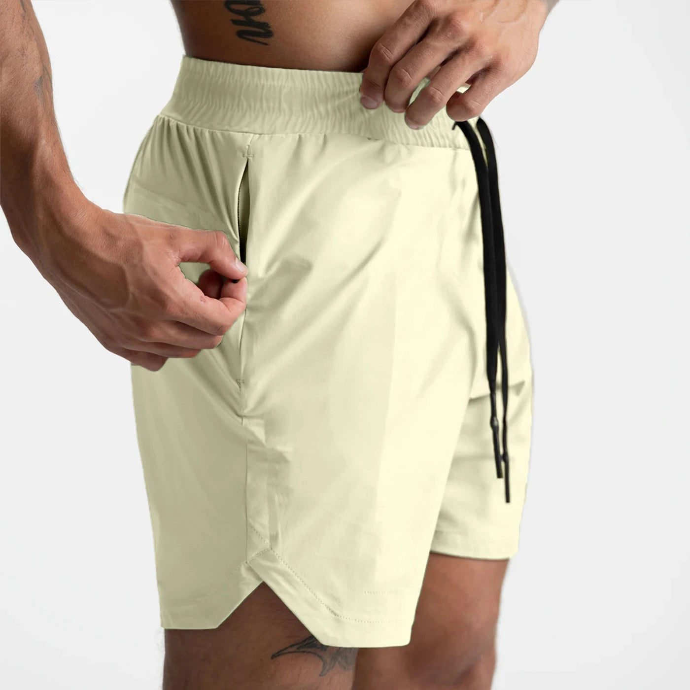 Shorts Masculino — Tecido Leve, Secagem Rápida, Cor Sólida | Ideal para Corrida, Treino e Uso Casual | Modelo Americano Confortável