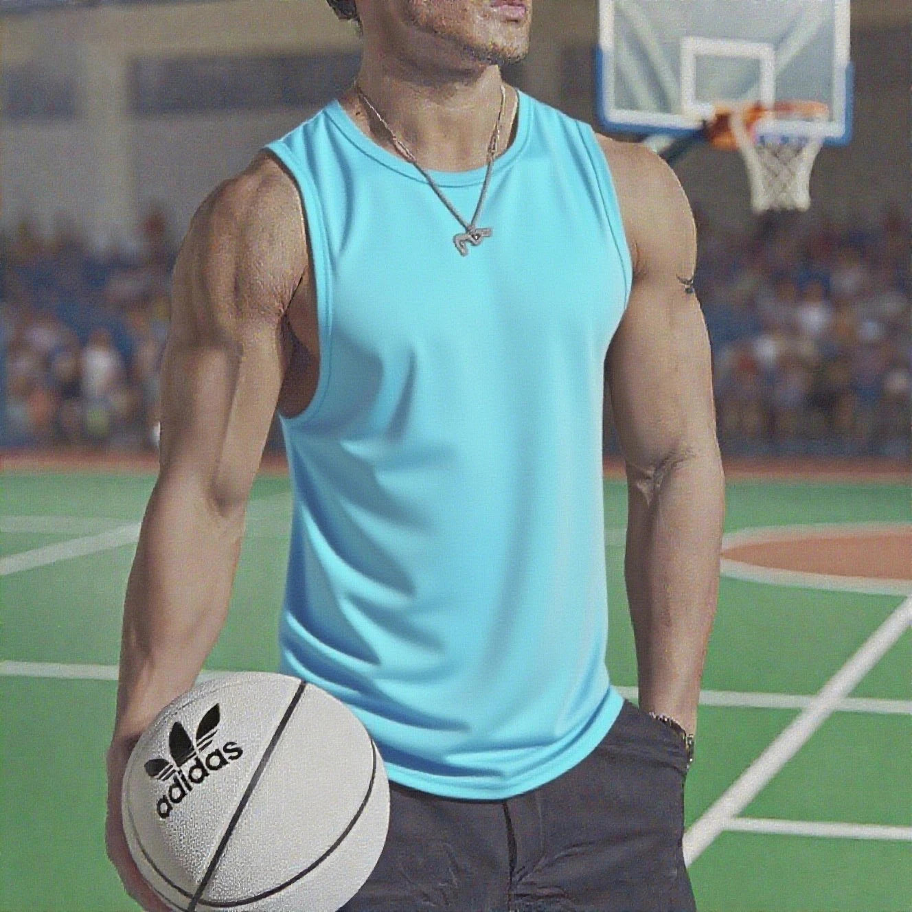 Regata Masculina de Verão para Academia – Camiseta Sem Mangas Fitness, Treino, Secagem Rápida, Musculação, Moda Masculina, Estilo Basquete