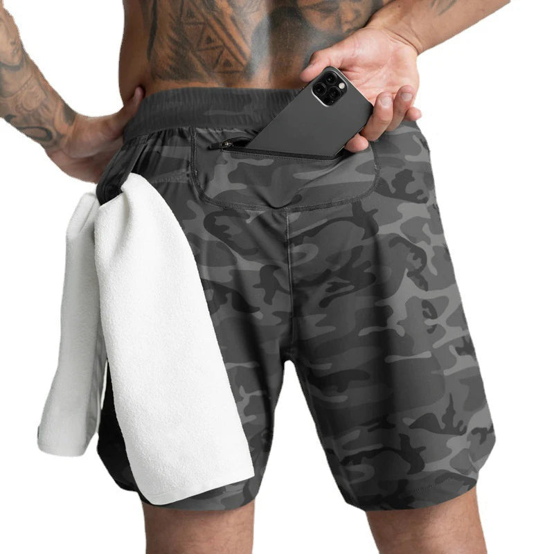 Shorts Masculino — Tecido Leve, Secagem Rápida, Cor Sólida | Ideal para Corrida, Treino e Uso Casual | Modelo Americano Confortável