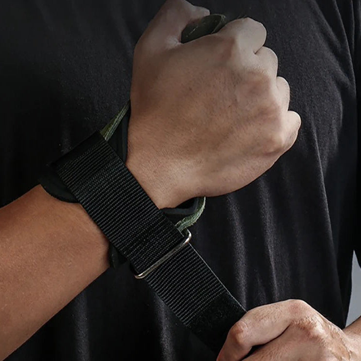 Luvas de Academia com Grip Antiderrapante Straps de Pulso e Protetor de Palma para Musculação Suporte para Levantamento de Peso, Deadlift e Barra Fixa Luvas Fitness em Couro