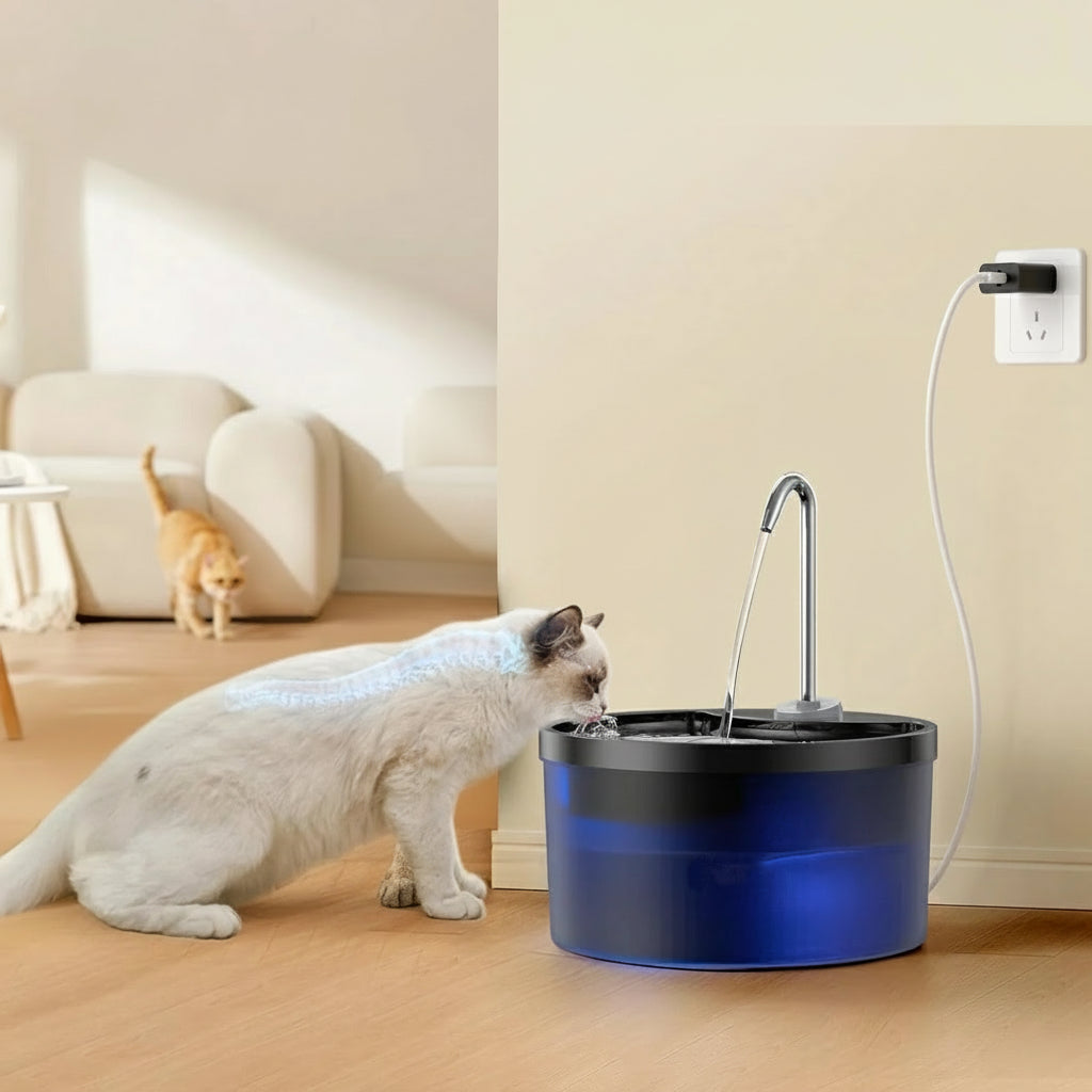 Fonte de Água para Gatos 3,2 L – Bebedouro Automático com Filtro, Dispenser para Pets, Bomba de Água Ultra Silenciosa