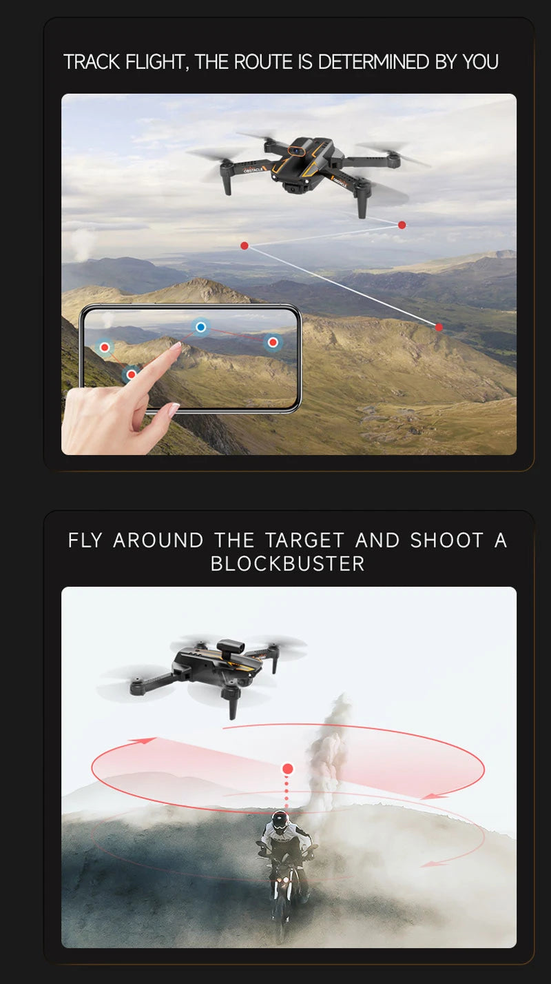 Drone S91 4K Profissional, Dupla Câmera, Quadcopter RC, Drone FPV 5G Wi-Fi, Longo Alcance, Controle Remoto