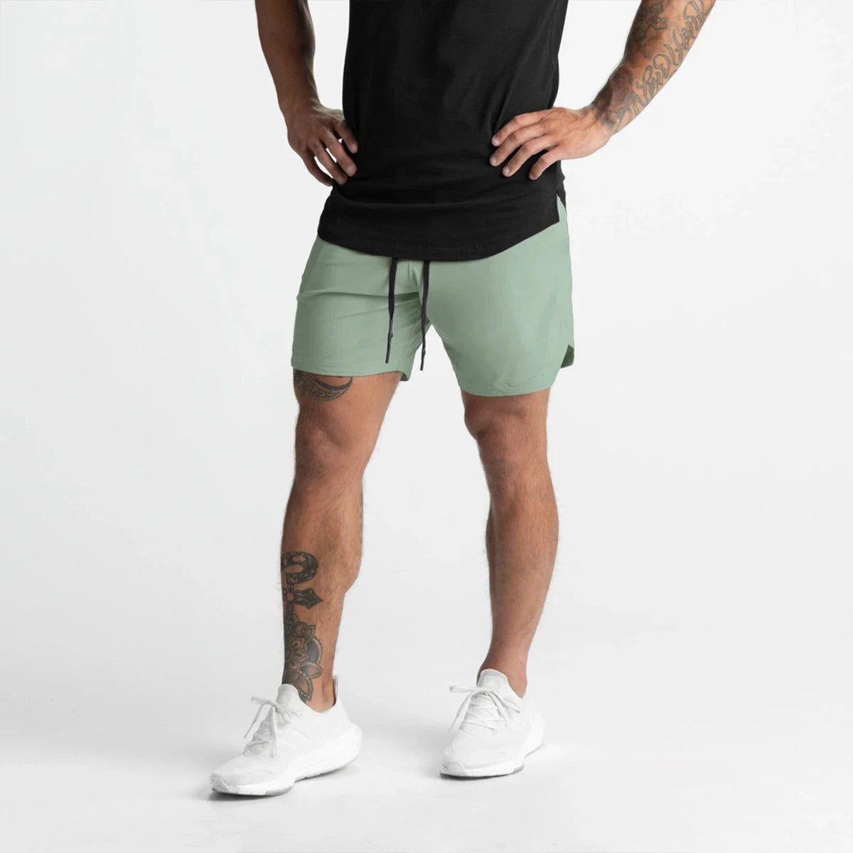 Shorts Masculino — Tecido Leve, Secagem Rápida, Cor Sólida | Ideal para Corrida, Treino e Uso Casual | Modelo Americano Confortável